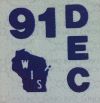 December 1991 Wisconsin Heavy Truck License Plate Sticker