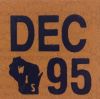 December 1995 Wisconsin Heavy Truck License Plate Sticker