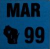 March 1999 Wisconsin Heavy Truck License Plate Sticker