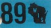1989 Wisconsin Mobile Home License Plate Sticker