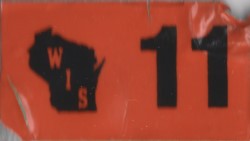 2011 Wisconsin License Plate Sticker