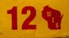 2012 Wisconsin License Plate Sticker