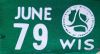 1979 Wisconsin School Bus License Plate Sticker
