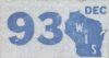 1993 Wisconsin School Bus License Plate Sticker