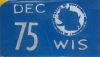 1975 Wisconsin Truck License Plate Sticker