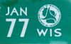 1977 Wisconsin Truck License Plate Sticker