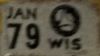 1979 Wisconsin Truck License Plate Sticker