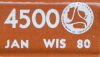 1980 Wisconsin Truck License Plate Sticker