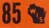 1985 Wisconsin Truck License Plate Sticker