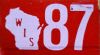 1987 Wisconsin Truck License Plate Sticker
