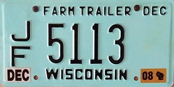 2008 Farm Trailer (Month Sticker)