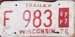 1977 Wisconsin Trailer 4P