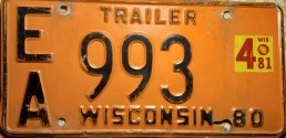 1980 Wisconsin Trailer 3 Digit