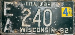 1982 Wisconsin Trailer 3 Digit