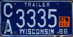 1987 Wisconsin Trailer Dec