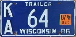 1986 Wisconsin Trailer 2 Digit