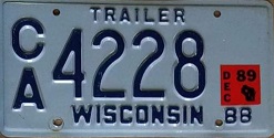 1989 Wisconsin Trailer Dec