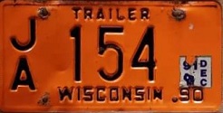 1990 Wisconsin Trailer 3 Digit