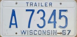 1967 Wisconsin Light Trailer