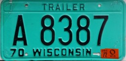 1972 Wisconsin Light Trailer
