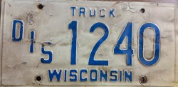 Undated Wisconsin Disabled Truck